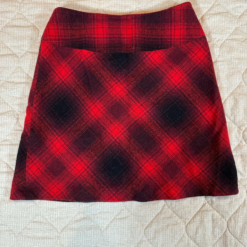 Red A-Line Skirt